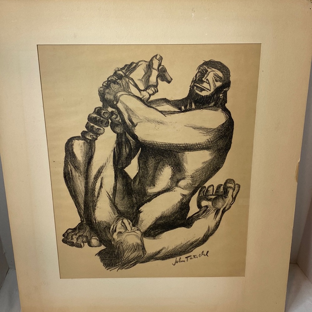 Charcoal on news print